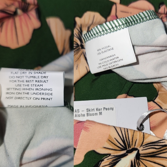 New Ava Sky Skirt Ker Peony Aloha Bloom M Maxi Pencil Hibiscus Fighting Eel Long - Picture 11 of 15